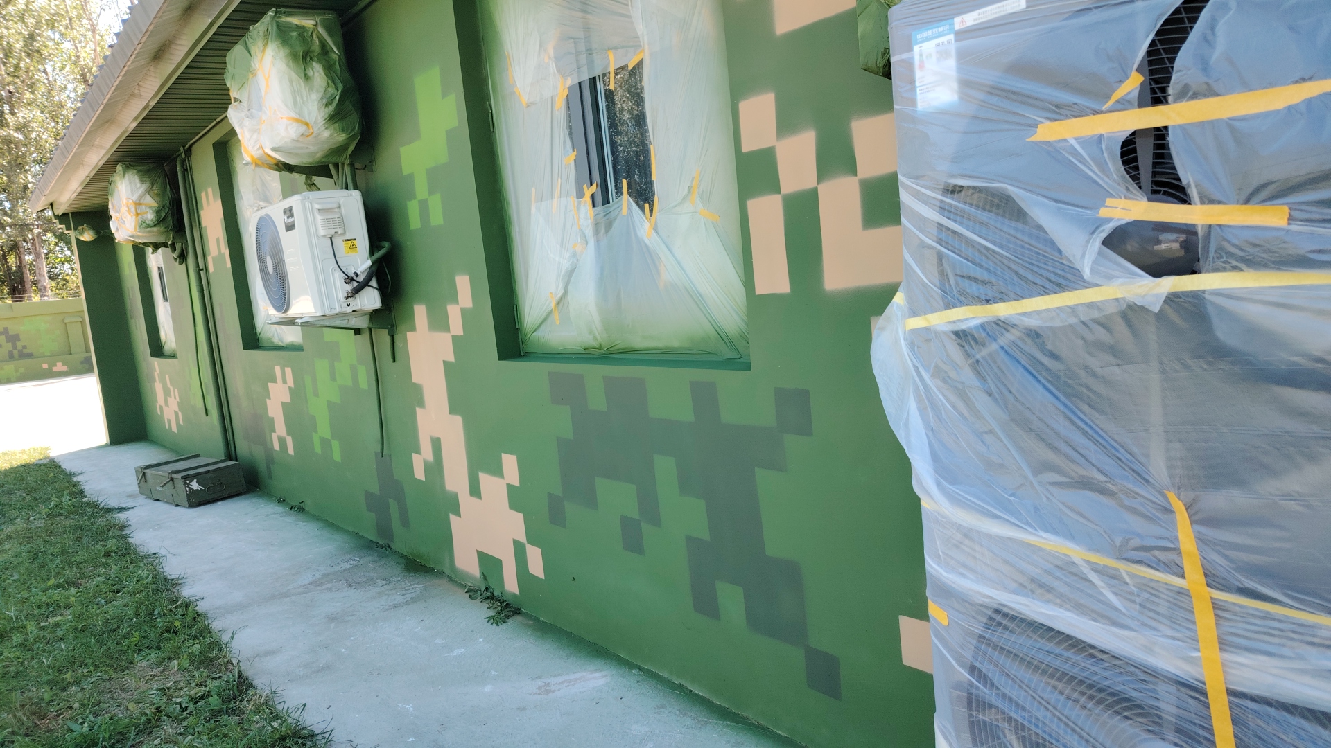 秦皇岛外墙迷彩漆施工多少钱 伪装迷彩漆  