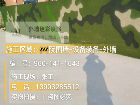 秦皇岛 迷彩漆喷涂价格(按平方米计费)